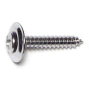 MIDWEST FASTENER Sheet Metal Screw, #8 x 1 in, Chrometint Steel Oval Head Phillips Drive, 20 PK 64063